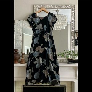Vintage 80’s floral sheath dress